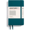 image:imageLEUCHTTURM1917  Notebook Hardcover Pocket A6187 Numbered Pages for Writing and Journaling Rising Sun DottedPacific Green