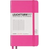 image:imageLEUCHTTURM1917  Notebook Hardcover Pocket A6187 Numbered Pages for Writing and Journaling Stone Blue SquaredPink