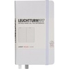 image:imageLEUCHTTURM1917  Notebook Hardcover Pocket A6187 Numbered Pages for Writing and Journaling Stone Blue SquaredWhite