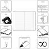 image:imageLEUCHTTURM1917  Notebook Hardcover Pocket A6187 Numbered Pages for Writing and Journaling Stone Blue SquaredWhite