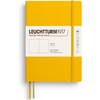image:imageLEUCHTTURM1917  Notebook Softcover Medium A5123 Numbered Pages for Writing and Journaling Rising Sun PlainSunflower
