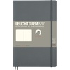 image:imageLEUCHTTURM1917  Notebook Softcover Paperback B6  123 Numbered Pages for Writing and Journaling Ruled Stone BlueAnthracite
