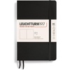 image:imageLEUCHTTURM1917  Notebook Softcover Paperback B6  123 Numbered Pages for Writing and Journaling Ruled Stone BlueBlack