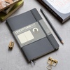 image:imageLEUCHTTURM1917  Notebook Softcover Paperback B6  123 Numbered Pages for Writing and Journaling Ruled Stone BlueBlack