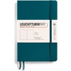 image:imageLEUCHTTURM1917  Notebook Softcover Paperback B6  123 Numbered Pages for Writing and Journaling Ruled Stone BluePacific Green