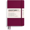 image:imageLEUCHTTURM1917  Notebook Softcover Paperback B6  123 Numbered Pages for Writing and Journaling Ruled Stone BluePort Red