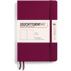 image:imageLEUCHTTURM1917  Notebook Softcover Paperback B6  123 Numbered Pages for Writing and Journaling Ruled Stone BluePort Red