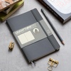 image:imageLEUCHTTURM1917  Notebook Softcover Paperback B6  123 Numbered Pages for Writing and Journaling Ruled Stone BlueRed