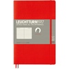 image:imageLEUCHTTURM1917  Notebook Softcover Paperback B6  123 Numbered Pages for Writing and Journaling Ruled Stone BlueRed