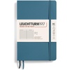 image:imageLEUCHTTURM1917  Notebook Softcover Paperback B6  123 Numbered Pages for Writing and Journaling Ruled Stone BlueStone Blue