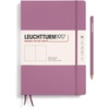 image:imageLEUCHTTURM1917  Notebook Softcover Pocket A6123 Numbered Pages for Writing and Journaling Plain Stone BlueDusty Rose