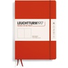 image:imageLEUCHTTURM1917  Notebook Softcover Pocket A6123 Numbered Pages for Writing and Journaling Plain Stone BlueFox Red