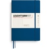 image:imageLEUCHTTURM1917  Notebook Softcover Pocket A6123 Numbered Pages for Writing and Journaling Plain Stone BlueIndigo