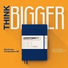 image:imageLEUCHTTURM1917  Notebook Softcover Pocket A6123 Numbered Pages for Writing and Journaling Plain Stone BlueIndigo