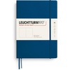 image:imageLEUCHTTURM1917  Notebook Softcover Pocket A6123 Numbered Pages for Writing and Journaling Plain Stone BlueIndigo