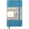 image:imageLEUCHTTURM1917  Notebook Softcover Pocket A6123 Numbered Pages for Writing and Journaling Plain Stone BlueNordic Blue