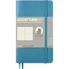 image:imageLEUCHTTURM1917  Notebook Softcover Pocket A6123 Numbered Pages for Writing and Journaling Plain Stone BlueNordic Blue