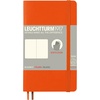 image:imageLEUCHTTURM1917  Notebook Softcover Pocket A6123 Numbered Pages for Writing and Journaling Plain Stone BlueOrange