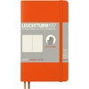 image:imageLEUCHTTURM1917  Notebook Softcover Pocket A6123 Numbered Pages for Writing and Journaling Plain Stone BlueOrange