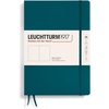 image:imageLEUCHTTURM1917  Notebook Softcover Pocket A6123 Numbered Pages for Writing and Journaling Plain Stone BluePacific Green