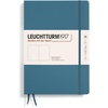 image:imageLEUCHTTURM1917  Notebook Softcover Pocket A6123 Numbered Pages for Writing and Journaling Plain Stone BlueStone Blue