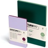 image:imageLEUCHTTURM1917 372399 Jottbook A6 59 Numbered Pages Twin Pack Mint Green  Stone Blue WhiteLilac and Port Red