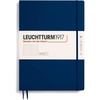 image:imageLEUCHTTURM1917  Notebook Hardcover Master Slim A4  123 Numbered Pages for Writing and Journaling Rising Sun SquaredNavy