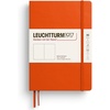 image:imageLEUCHTTURM1917  Notebook Hardcover Medium A5251 Numbered Pages for Writing and Journaling  Thinking Ahead Squared Paper Dusty RosePumpkin