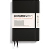image:imageLEUCHTTURM1917  Notebook Hardcover Paperback B6  219 Numbered Pages for Writing and Journaling Black Squared