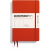 image:imageLEUCHTTURM1917  Notebook Hardcover Paperback B6  219 Numbered Pages for Writing and Journaling Stone Blue RuledFox Red