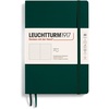 image:imageLEUCHTTURM1917  Notebook Softcover Medium A5123 Numbered Pages for Writing and Journaling Forest Green Dotted