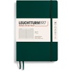 image:imageLEUCHTTURM1917  Notebook Softcover Medium A5123 Numbered Pages for Writing and Journaling Forest Green Ruled