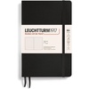 image:imageLEUCHTTURM1917  Notebook Softcover Paperback B6  123 Numbered Pages for Writing and Journaling Ruled Stone BlueBlack