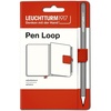 image:imageLEUCHTTURM1917 Self Adhesive Pen Loop Elastic Pen Holder BlackFox Red