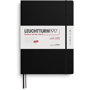 image:imageLEUCHTTURM1917  Academic Week Planner Hardcover Medium A5 18month Jul 2025  Dec 2026 English Rising SunBlack