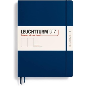 image:imageLEUCHTTURM1917  Notebook Hardcover Master Classic A4  235 Numbered Pages for Writing and Journaling Navy PlainNavy