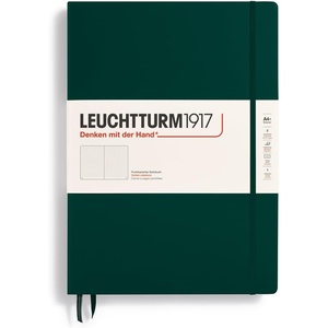 image:imageLEUCHTTURM1917  Notebook Hardcover Master Classic A4  235 Numbered Pages for Writing and Journaling Rising Sun DottedForest Green