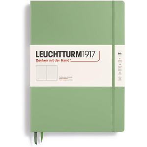image:imageLEUCHTTURM1917  Notebook Hardcover Master Classic A4  235 Numbered Pages for Writing and Journaling Rising Sun DottedSage