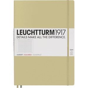 image:imageLEUCHTTURM1917  Notebook Hardcover Master Slim A4  123 Numbered Pages for Writing and Journaling Dusty Rose RuledSand