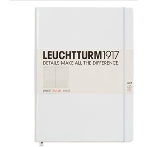 image:imageLEUCHTTURM1917  Notebook Hardcover Master Slim A4  123 Numbered Pages for Writing and Journaling Dusty Rose RuledWhite
