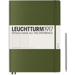 image:imageLEUCHTTURM1917  Notebook Hardcover Master Slim A4  123 Numbered Pages for Writing and Journaling Rising Sun SquaredArmy