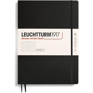 image:imageLEUCHTTURM1917  Notebook Hardcover Master Slim A4  123 Numbered Pages for Writing and Journaling Rising Sun SquaredBlack