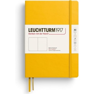 image:imageLEUCHTTURM1917  Notebook Hardcover Medium A5251 Numbered Pages for Writing and Journaling  Thinking Ahead Squared Paper Dusty RoseSunflower