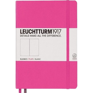 image:imageLEUCHTTURM1917  Notebook Hardcover Medium A5251 Numbered Pages for Writing and Journaling Stone Blue RuledNew Pink