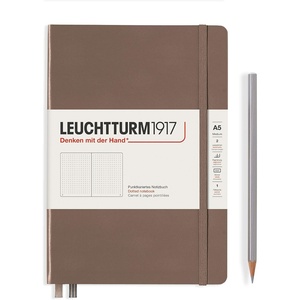 image:imageLEUCHTTURM1917  Notebook Hardcover Medium A5251 Numbered Pages for Writing and Journaling Stone Blue RuledWarm Earth