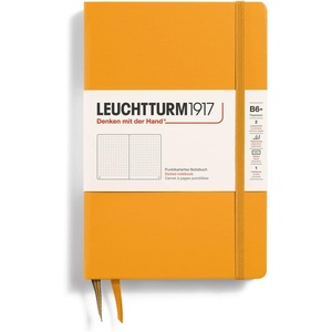 image:imageLEUCHTTURM1917  Notebook Hardcover Paperback B6  219 Numbered Pages for Writing and Journaling Rising Sun Dotted
