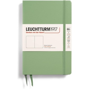 image:imageLEUCHTTURM1917  Notebook Hardcover Paperback B6  219 Numbered Pages for Writing and Journaling Stone Blue RuledSage