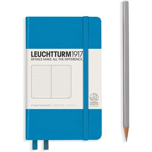 image:imageLEUCHTTURM1917  Notebook Hardcover Pocket A6187 Numbered Pages for Writing and Journaling Rising Sun DottedAzur