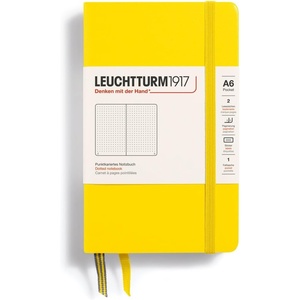 image:imageLEUCHTTURM1917  Notebook Hardcover Pocket A6187 Numbered Pages for Writing and Journaling Rising Sun DottedLemon