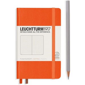 image:imageLEUCHTTURM1917  Notebook Hardcover Pocket A6187 Numbered Pages for Writing and Journaling Rising Sun DottedOrange